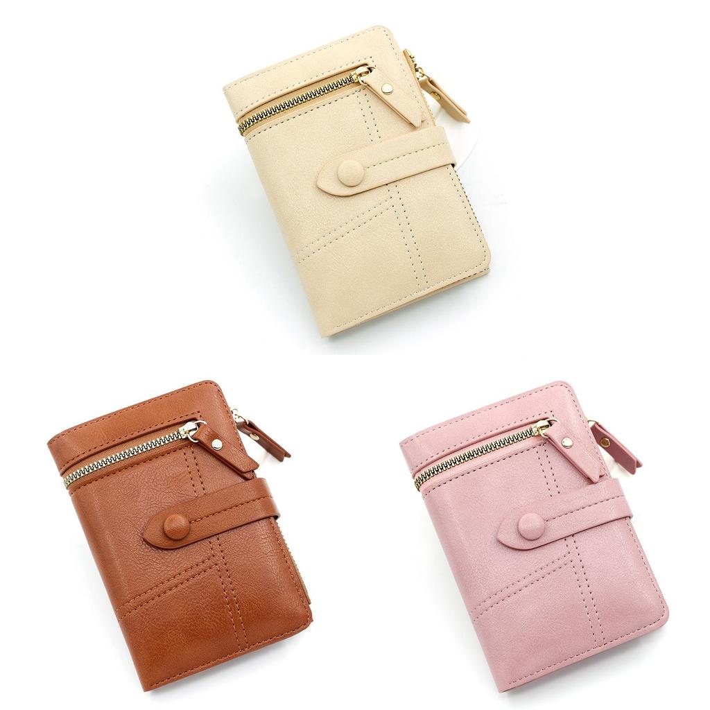 Womens Pu Wallet With Multiple Card Slots And Zipper For Daily Use