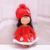 [Clothing Only] Spanish Mia 24cm Potato Doll Outfit - Little Flower Red Skirt & Wool Hat