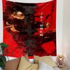 Sanada Ten Braves Sarutobi Sasuke Poster Tapestry Wall Hanging, Japanese Historical Hero Art, Anime Wall Decor for Bedroom Living Room Dorm