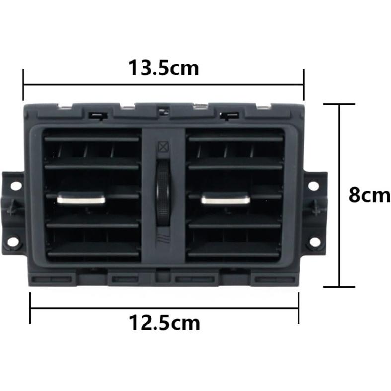 Bakre luftuttak til bil Passer til Mitsubishi Outlander 2019 2020 2021 Ventilasjonskonsoll Luftventil Airconditionuttak Interiørtilbehør