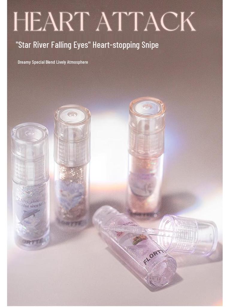 Floria Liquid Eyeshadow: Shimmer, Matte & Glitter Highlights