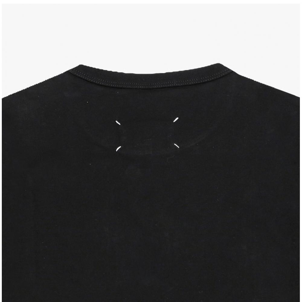 MaiSon Margiela Herr T-shirt omvänd logotyp S30gc0701 S22816 900