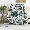 Bohemian Blanket Halloween Gothic Flannel Light Blanket Suitable for Home Office Sofa Decoration