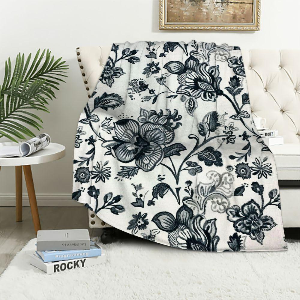 Bohemian Blanket Halloween Gothic Flannel Light Blanket Suitable for Home Office Sofa Decoration