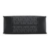 Michael Kors Mk Mercer Klassisches Logo Anhänger Gold Label Kieselsteinleder Tragetasche Damen Tote Schwarz 35T1GM9C0I-BLACK