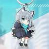 Blue Archive Shiroko Hoshino Alice Mouse Keychain - Q Version Bag Charm