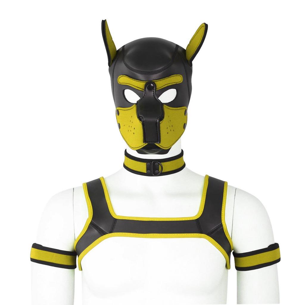 Erotic Adult Toys Set: Dog Headgear, Armband, Chest Strap, Neck Collar, Costume Props