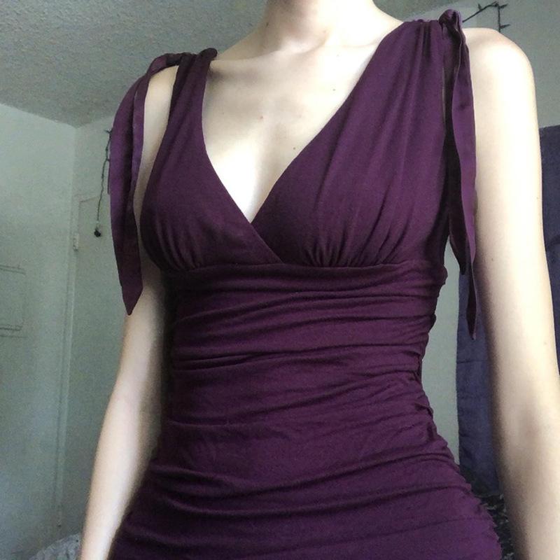 Vest Women's New Sexy V-neck Chest Pleated Bottoming Top