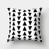 White Black Geometric Cushion Cover x Pillowcase Sofa  Decor  Polyester Home