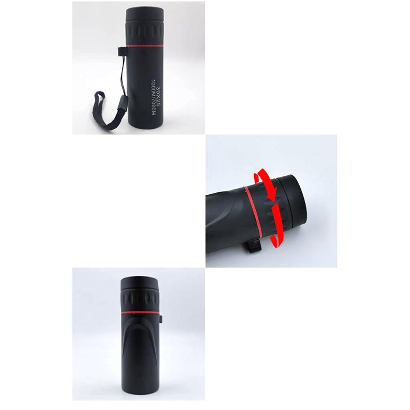 Mini Monokulärt Teleskop 30/2000X25 Portabelt Högupplöst Högförstorande Professionellt Utomhus Reseteleskop