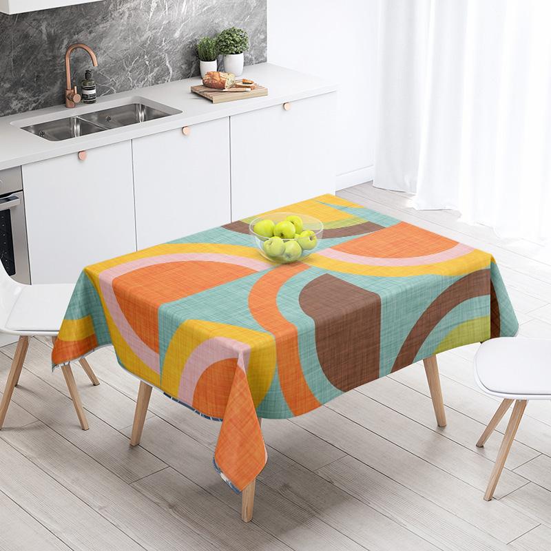 Nordisch Minimalistisch Geometrisch Tafelkleed Machine Wasbaar Ins Stijl Eettafelkleed Huishoudelijke Woonkamer Decoratief 100x145cm