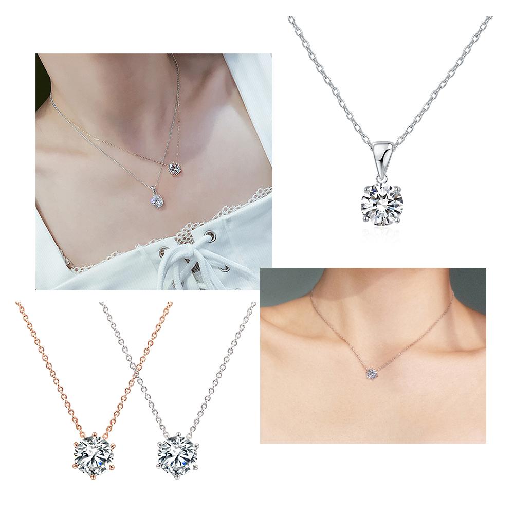 Fashion Crown Pendant Necklace for Women Retro Vintage Classic Rose Gold Cubic Zirconia Chain On Neck Trendy Jewelry N390