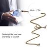 Bronze Vintage Pocket Watch Chain 3 Hook T Bar Classic Antique Present  Vest Chain