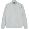 MLB Chicago White Sox Solid Half-Zip Stand Collar Sweatshirt Unisex Sweatshirt Heather-Gray 3AMTB0241-44MGS