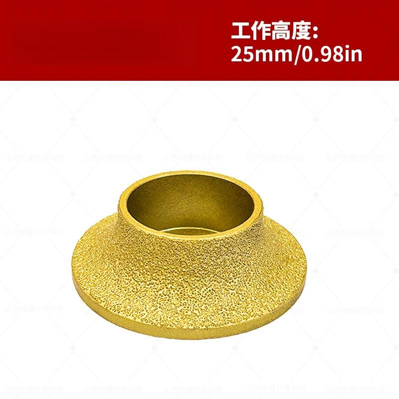 Brazed Diamond French Edge Grinding Wheel for Marble Granite Ceramic Tile