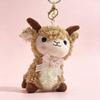 1 Pièce 12cm Mouton Moelleux Doux Sacoche Remplie Porte-clés Déco Mascotte Nouvel An Cadeaux d'Anniversaire Breloque de Sac