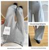 Gray Women's Micro-Flare Sweatpants, 2026 Spring Collection: Wide-Leg, Plus Velvet, Petite & Thick, Casual Sports Pants