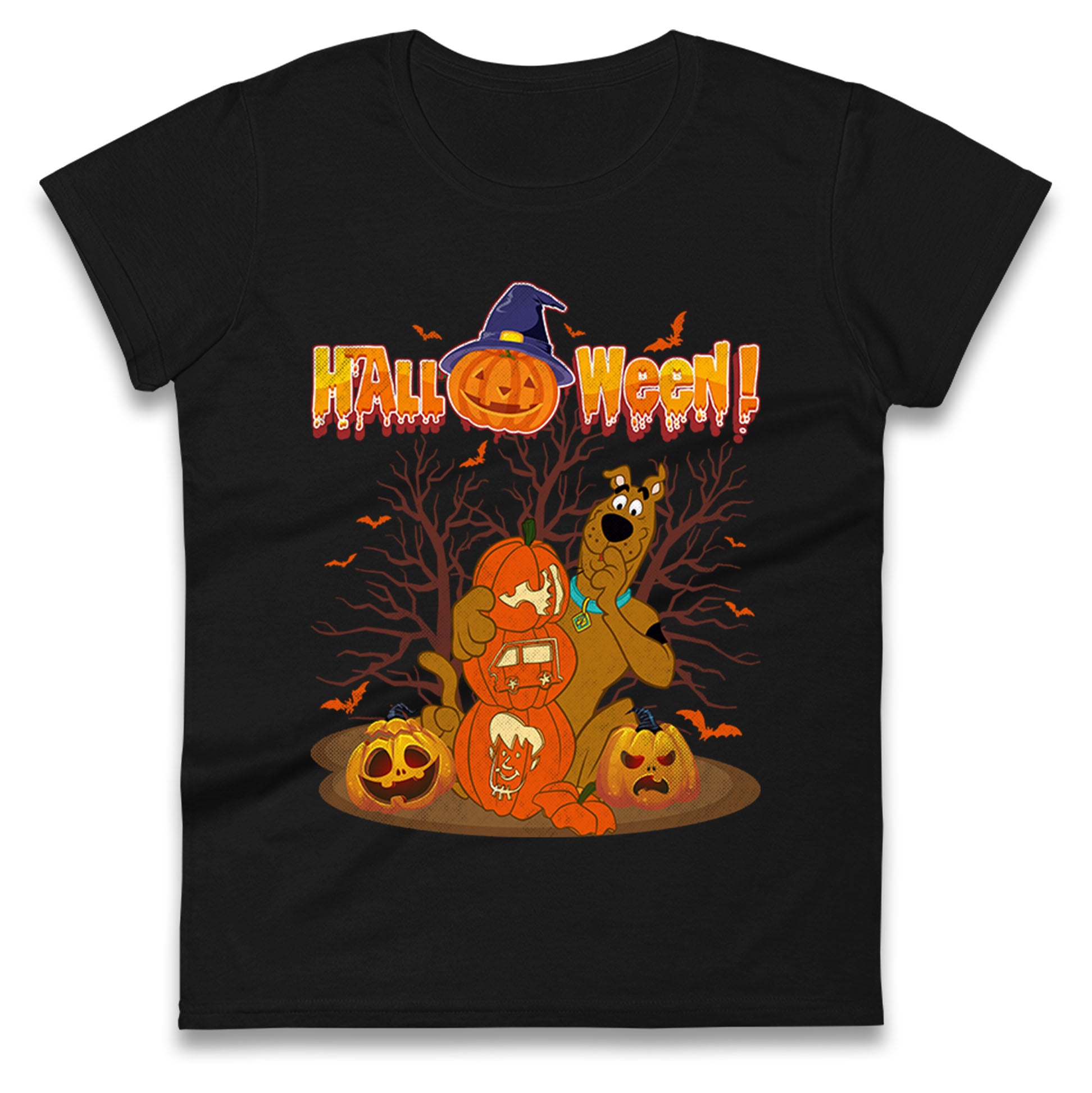 Scooby Doo Halloween Womens T Shirt Mens Tops Tees Unisex 4XL