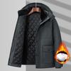 Overcoats Casual Men Thermal Cotton Jacket Jacket Clothing Fleece Winter Men's  Cotton Coat Male Mid-Long Thick Warm Parka