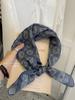 18Cm Cotton and Linen Cashew Small Square Scarf Spring Summer and Autumn Thin Decorative Scarf Air Conditioner Room Neck Scarf Headband Headscarf