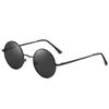 Retro Okrągłe Polarized Okulary Przeciwsłoneczne Męskie Markowe Projektant Okulary Przeciwsłoneczne Vintage Damskie Metalowa Stopowa Ramka Czarne Szkła Okulary Jazda Samochodem UV400