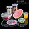 Coperchi in silicone di diverse dimensioni. 6 pezzi
