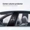 1 Pair for Mitsubishi Ralliart ASX Lancer Cordia Pajero Outlander Mirage Colt Car B-pillar Scratch Cover Sticker Protective Film QC3