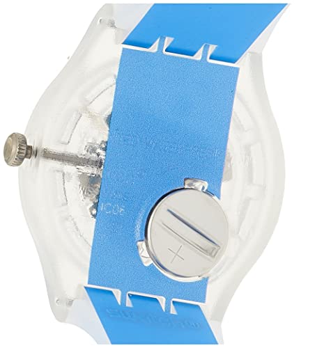 Swatch Clearly Blue Striped New Gent SUOK156 Wristwatch