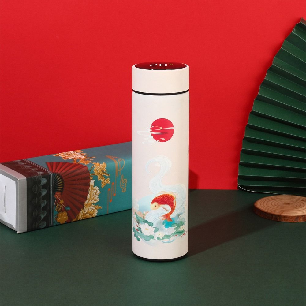 Water Bottle Vacuum Flasks Premium Travel  Mug Intelligent Temperature Display Chinese Style Cup