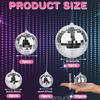 18Pcs Mirror Disco Ball Dj Lighting Effect Silver Disco Ball Hanging Foam Mirror Ball 70S Retro Disco Decoration For Disco Party
