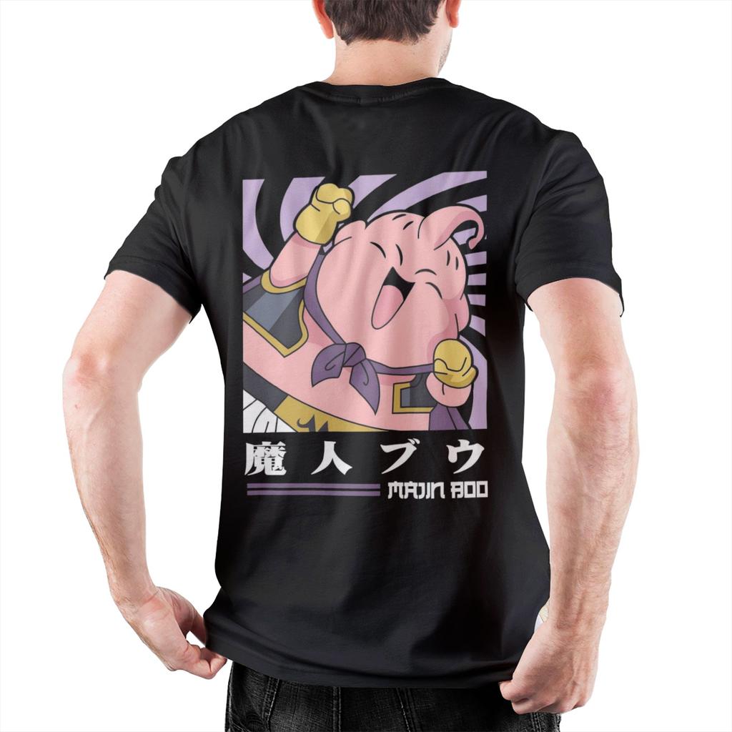 Dragon Ball Majin Buu T Shirt Men's Cotton Tops Shirts Funny Anime Round Neck Short Sleeve