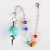 European & American Style Crystal Agate White Cone Pendant 