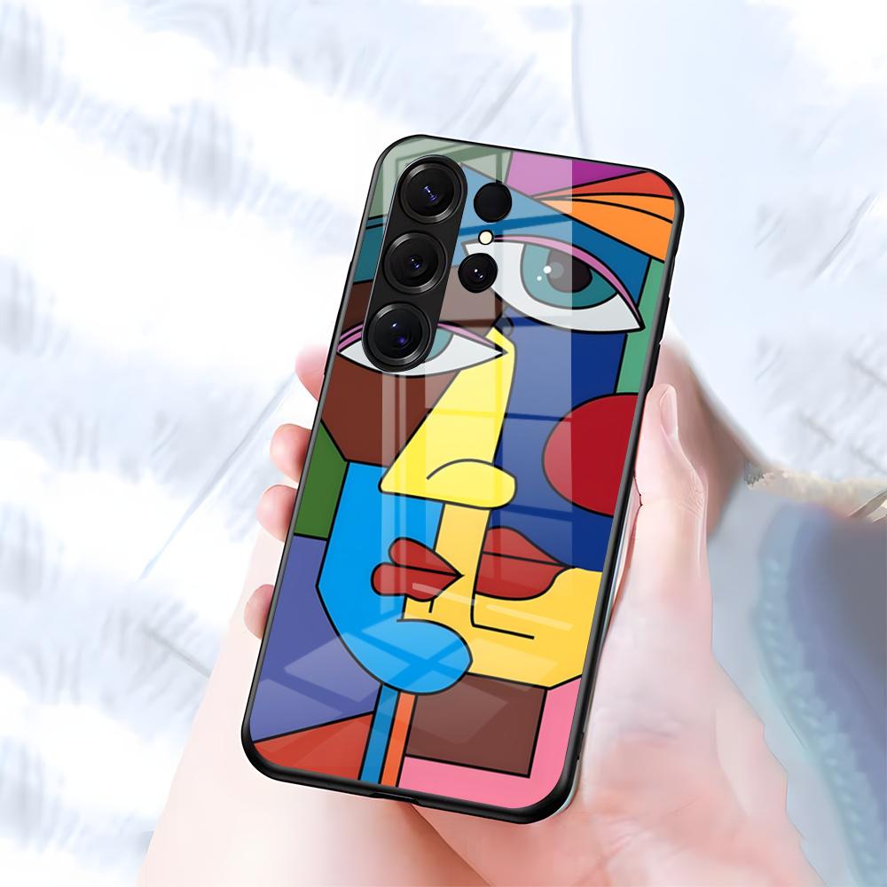 

Artist Pablo-Picasso Phone Case For Samsung S26 S25 S24 FE S23 S22 S21 Plus S20 Ultra Note20Ultra Black Glass Cover Galaxy S26 Ultra