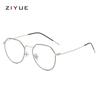 Linhai Ziyue Eyewear Factory, mid-to-high-end men's and women's metal flat glasses, stainless steel frame glasses
