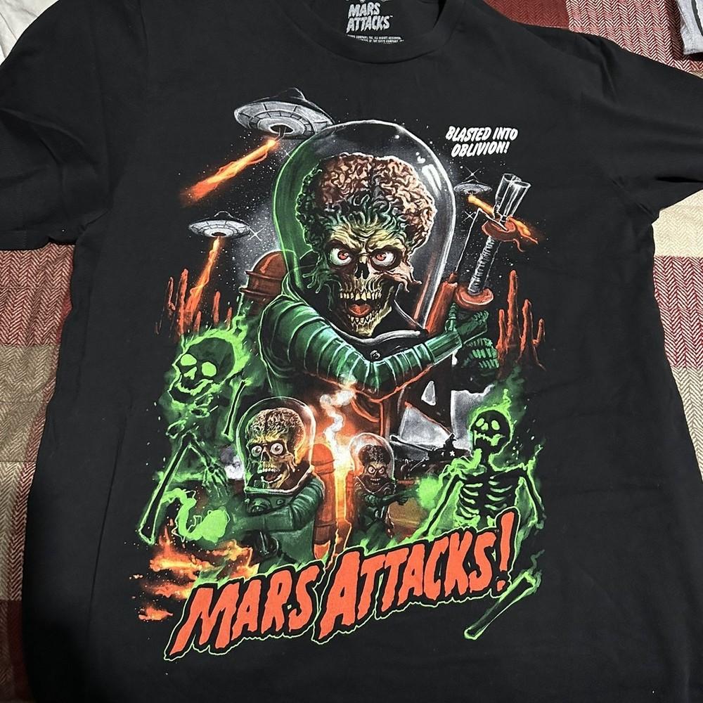 Mars Attacks T Shirt Attacks Attacks basic style 90s short sleeve tee Unisex T-Shirt XXXL