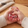Squishy Fidget Tools for Focus Apple Stress Ball, Christmas Glitter Toy, Tactile Sensory Toys Soft Rebound Decompression Toy Kids Adults Relief