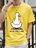 Let Me Have A Look Goose Printed TShirts Womens Cotton Summer Tops Soft Loose ONeck Short Sleeve T Shirts Casual Woman Clothes