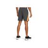 Under Armour Pantalones cortos casuales tres cuartos transpirables para correr Launch para hombre, gris rinoceronte 1376508-026