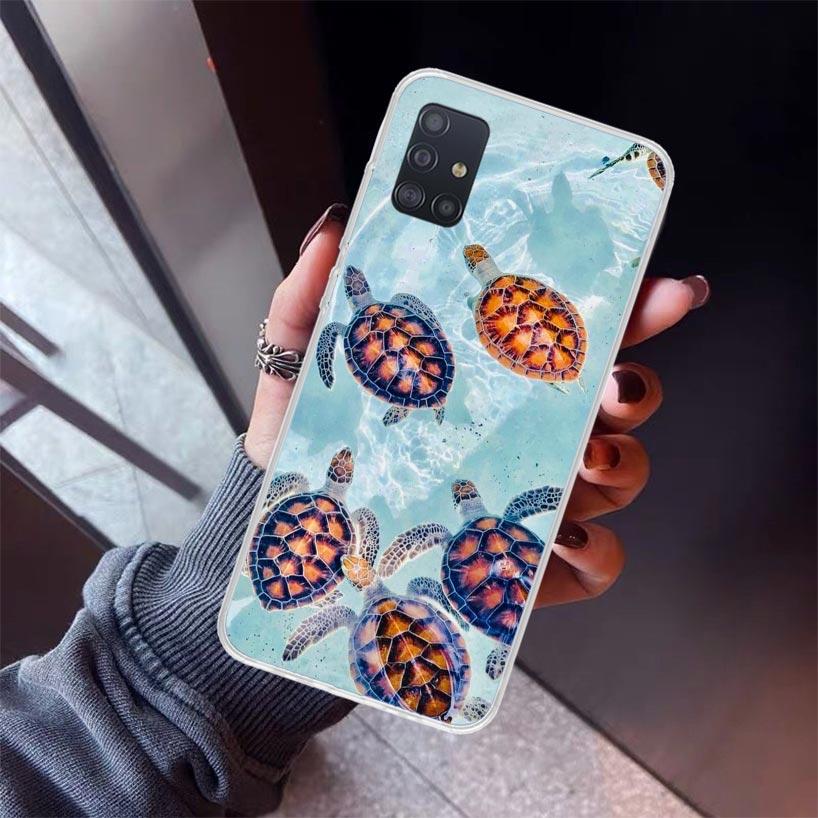 

Blue Wood Seashells Sea Star Phone Case For Samsung Galaxy A52 A51 A50S A32 A22 A12 A02S A72 A71 A31 A70 A30S Note 20 Ultra 10 P Samsung A32 5G
