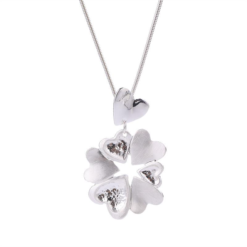 Long Necklace Metal Exaggerated Ladies Necklace Jewelry Premium Felt Gold Necklace