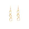 High-End Minimalist Geometric Spiral Metal Wave Earrings for Women