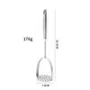Stainless Steel Potato Masher – Manual Kitchen Tool for Baby Food and Household Cooking