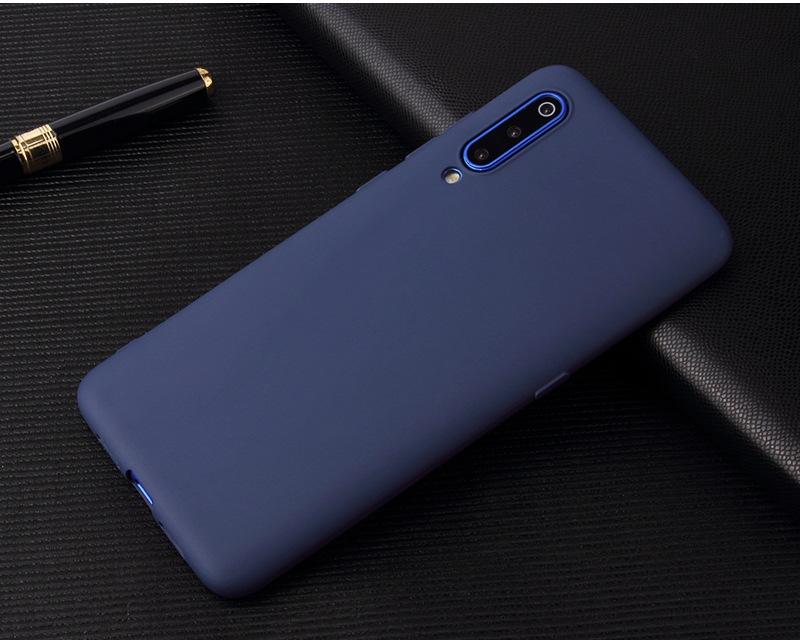 For Xiaomi Mi 9 Mi9 SE Matte Silione TPU Soft Cover for Xiaomi Mi 9 SE Mi9 Lite Ultra-thin Candy Solid Color Case