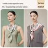 Shanghai Story 100% Silk Double-Sided Floral Square Scarf