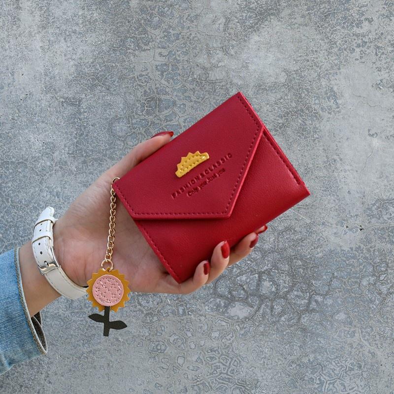 IELGY Короткий кошелек женский японский и корейский модный маленький свежий кошелек — фото 6