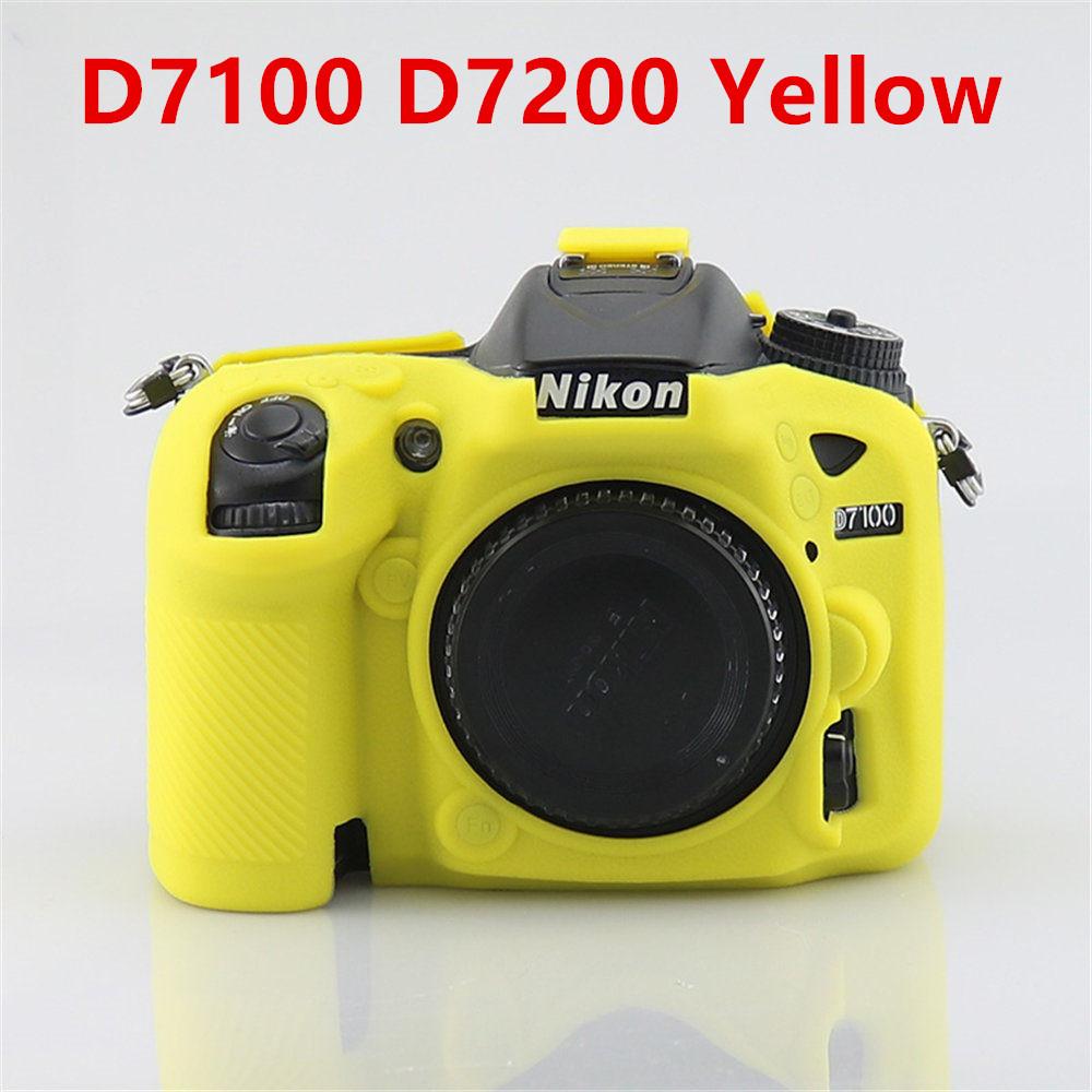 Litchi Pattern Soft Silicone Armor Camera Body Case For Nikon D780 D850 D7100 D7200 Rubber Cover Skin