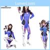 Costume Cosplay Jumpsuit D.va di Overwatch per Donna Materiale Poliestere Premium per Comfort e Durata