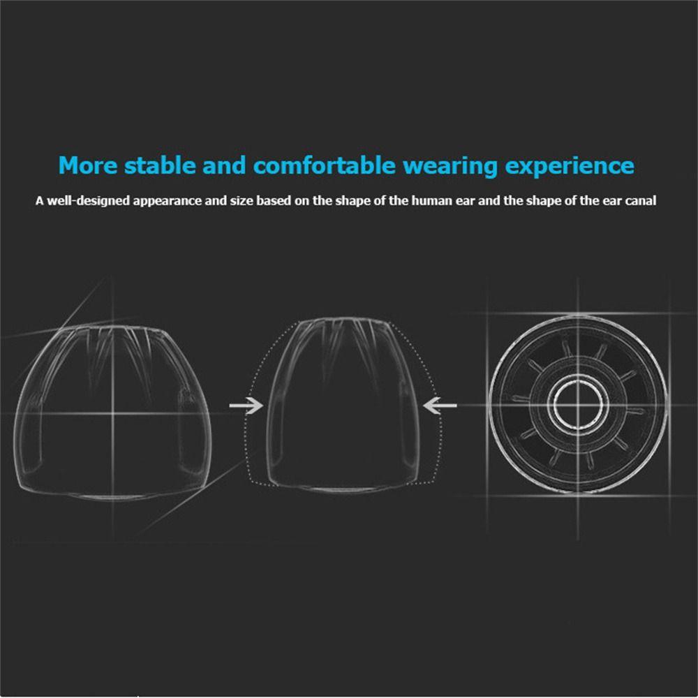 6Pcs In-Ear Earbuds Tip Soft Ear Pads Ear Plugs Pads Earbuds Replacement Tips  Headphone Accessories