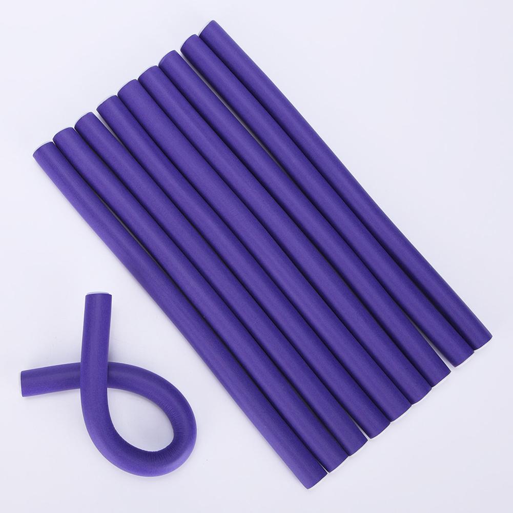 10pcs Universal Rod Stick Curling Iron Tool Rubber Curler Salon Home Hairdressing Tools