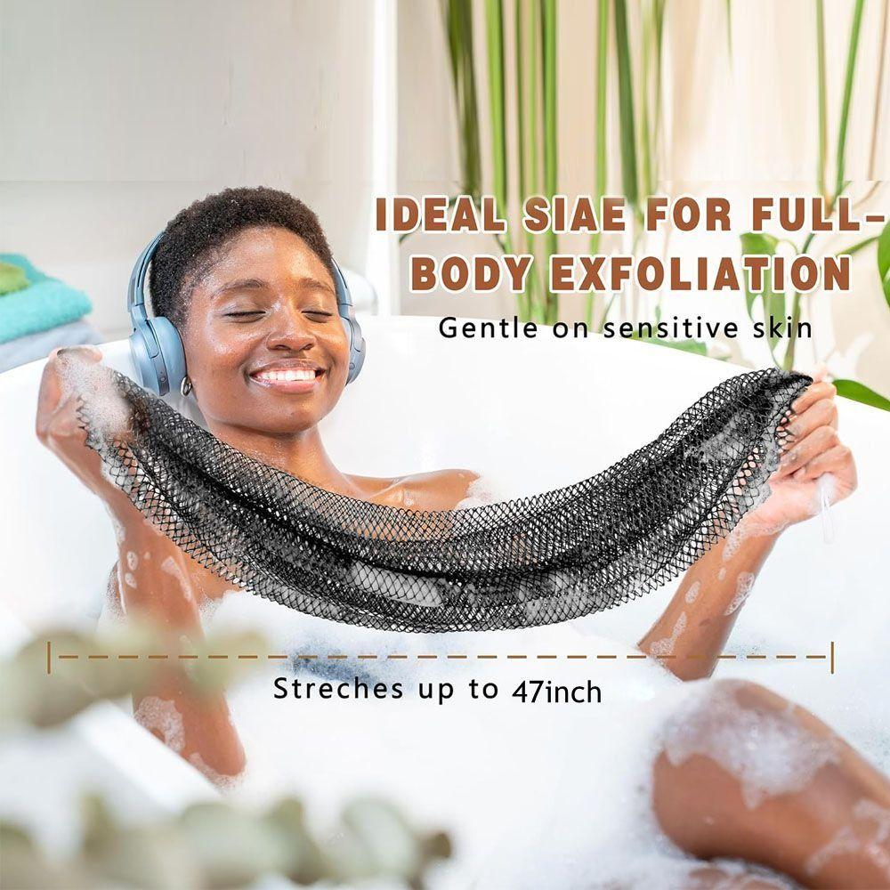 Extra Long African Net Sponge Stretchable Bath Net High Quality Travel Bath Sponge
